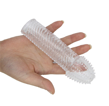 Extension Reusable Condom Penis Sleeve